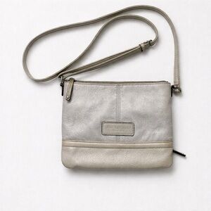 Tignanello Silver Crossbody Bag